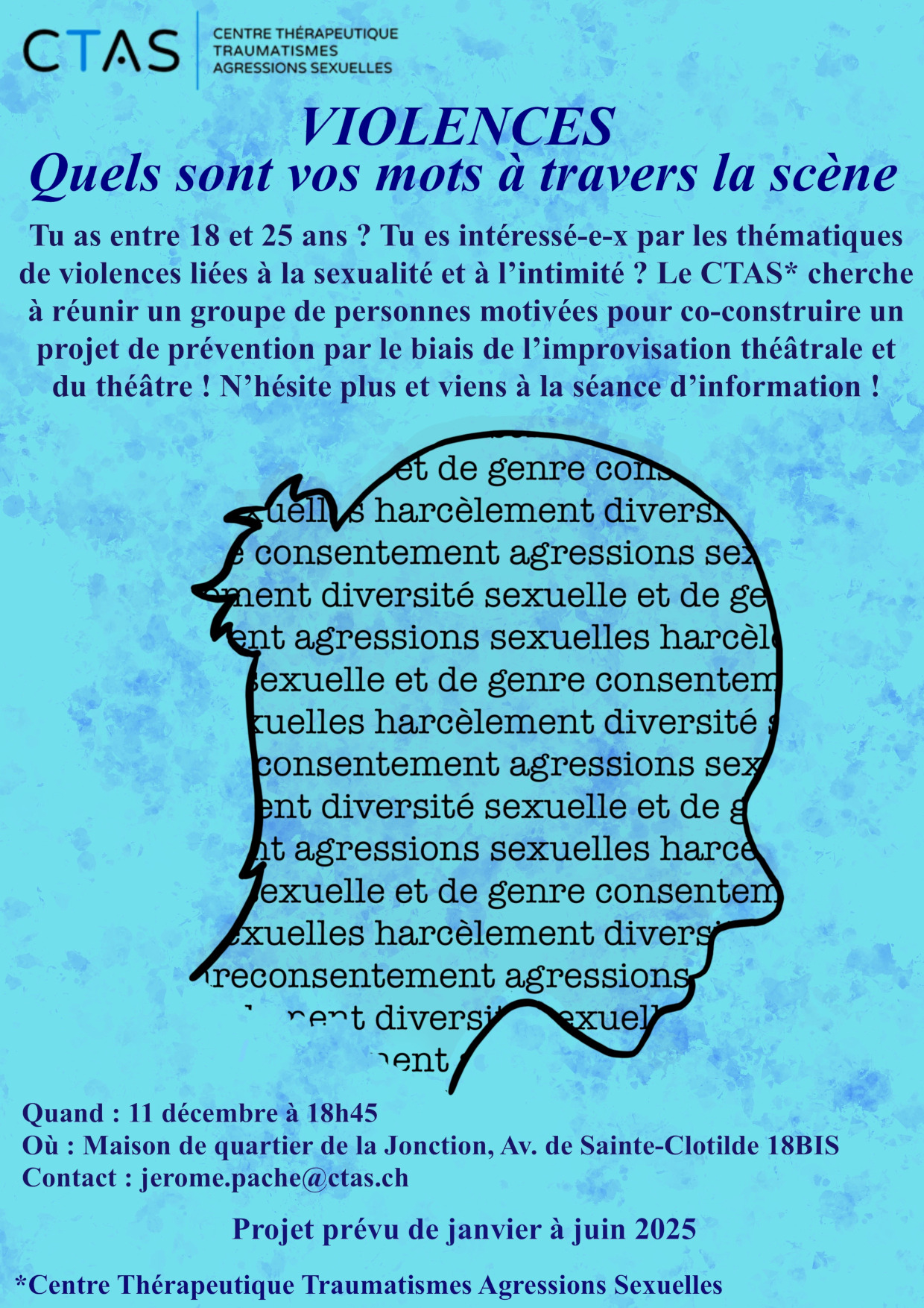 flyer théâtre d'impro