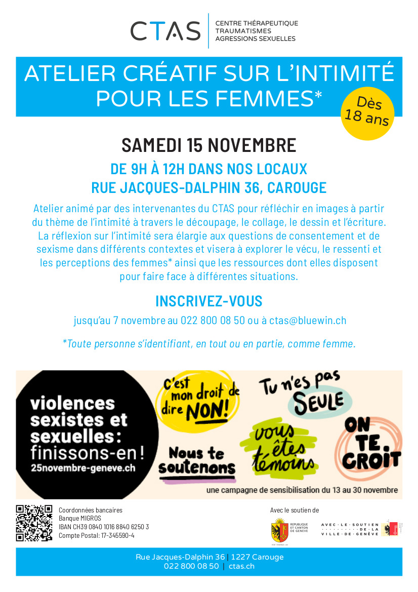 Atelier créatif sur l'intimité Atelier créatif sur l'intimité